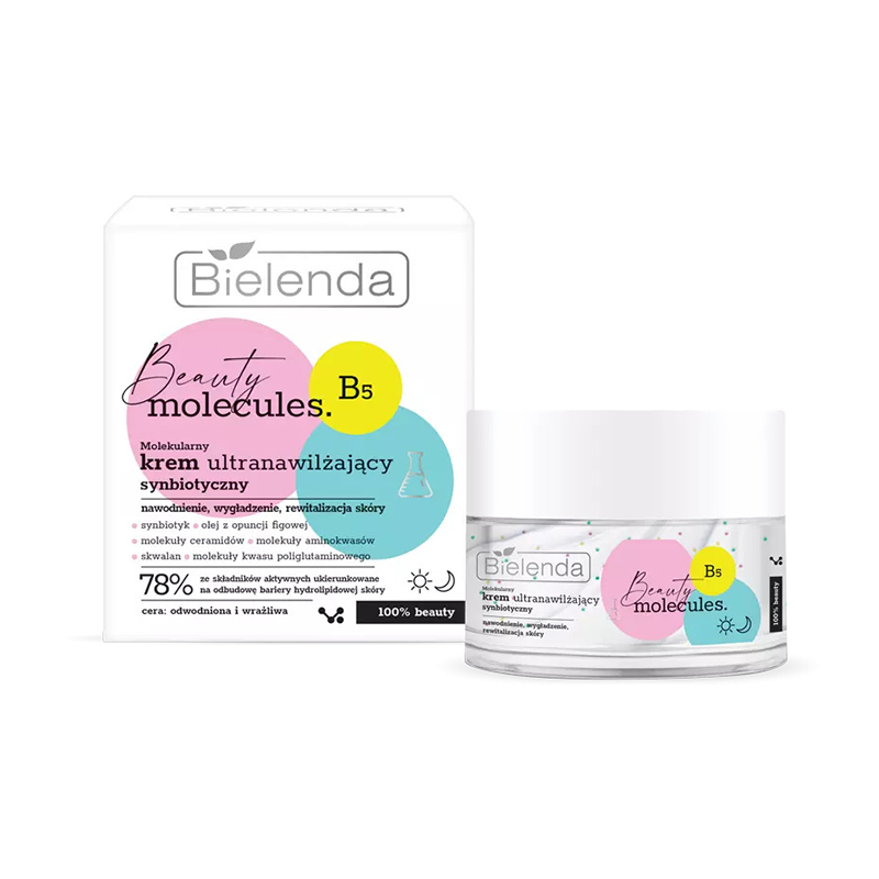 Молекулярно-синбиотик ультраувлажняющий крем Bielenda Beauty Moleculas, 50 мл