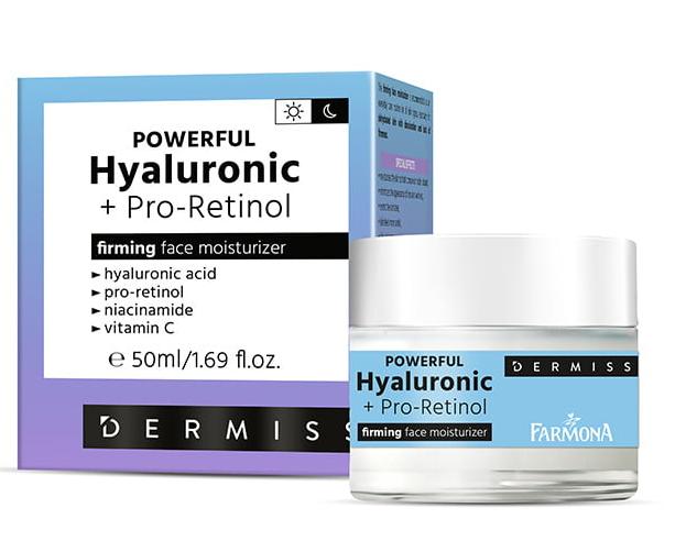 Укрепляющий и увлажняющий крем для лица Farmona Dermiss с гиалуроновой кислотой и протетинолом для лица, 50 мл