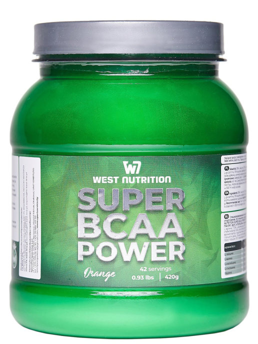 Супер ВССА Пауэр West Nutrition Super BCAA Power, апельсин, 420 г