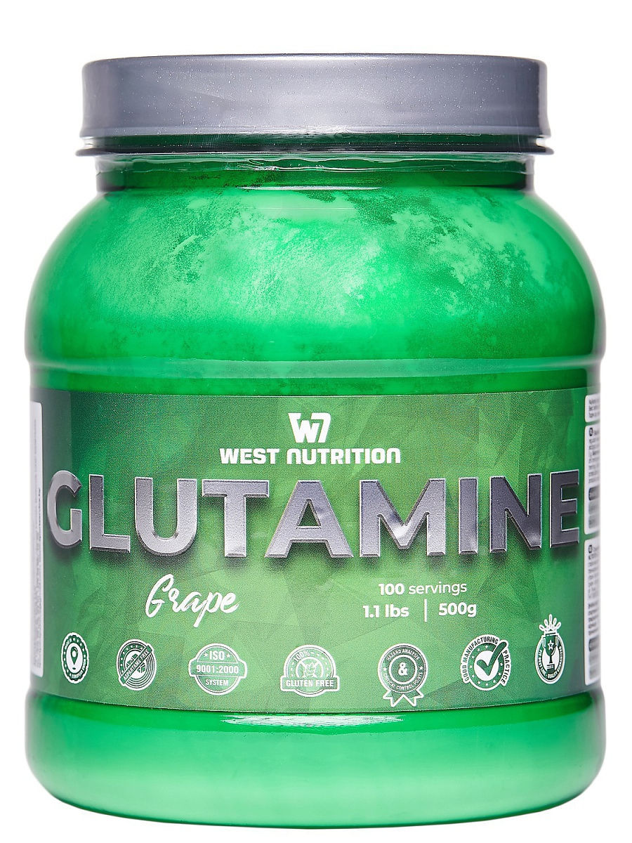 Глютамин West Nutrition Glutamine, виноград, 500 г