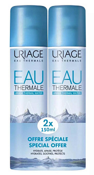 Термальная вода Uriage Урьяж Eau Thermale, 150 мл х 2 шт
