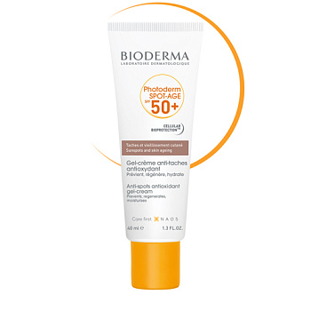 Солнцезащитный крем против пигментации и морщин Bioderma Photoderm Spot-Age SPF 50+ ФОТОДЕРМ, 40 мл
