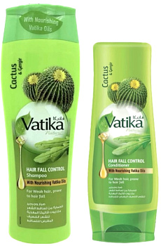 Набор косметики для волос Dabur Vatika Шампунь против выпадения волос, 400 мл + Кондиционер для волос, 200 мл