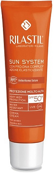 Крем для чувствительной кожи Rilastil Sun System PPT SPF 50+ с pro-DNA complex, 50 мл