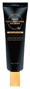 Крем для кожи вокруг глаз с муцином черной улитки Pekah "Rebirth Black Snail Eye Cream", 30 мл