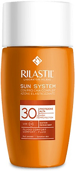 Флюид для чувствительной кожи Rilastil Sun System SPF 30 с pro-DNA complex, 50 мл