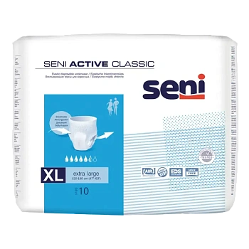 Впитывающие трусы для взрослых Seni Active Classic Extra Large, 10 шт