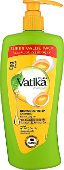 Шампунь для волос Dabur Vatika с экстрактом яичного протеина, 600 мл