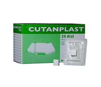 Губка гемостатическая желатиновая Cutanplast Dial, 30х30х10 мм