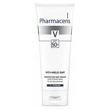 Защитный дневной крем для кожи лица и тела с витилиго Pharmaceris V "Viti-Melo Day SPF 50+", 75 мл