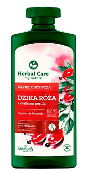 Питательный гель для ванны и душа Farmona Herbal Care "Шиповник и масло периллы", 500 мл