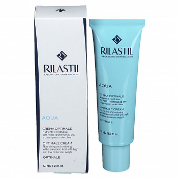 Питательный и восстанавливающий крем для лица Rilastil Aqua "Optimale", 50 мл