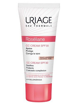 Крем против покраснений Uriage Урьяж Roseliane СС SPF 30, 40 мл
