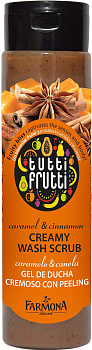 Скраб для тела Farmona Tutti Frutti "Карамель и корица" кремовый моющий, 200 мл
