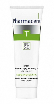 Увлажняющее-смягчающий крем для лица Pharmaceris T SPF 30 Sebo-Moistatic, 50 мл