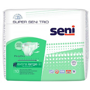 Подгузники для взрослых Super Seni Trio Extra Large, 10 шт