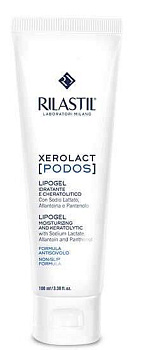 Липогель Rilastil Xerolact Podos увлажняющий, отшелушивающий для стоп и пяточек, 100 мл