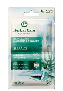 Увлажняющая маска для лица Farmona Herbal Care "Алоэ", 2 х 5 мл