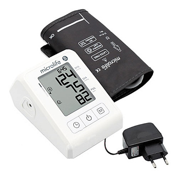 Автоматический тонометр для измерения артериального давления Microlife/Микролайф ВР В2 Standard с адаптером и адаптивной манжетой, размер M-L (22-42 см)