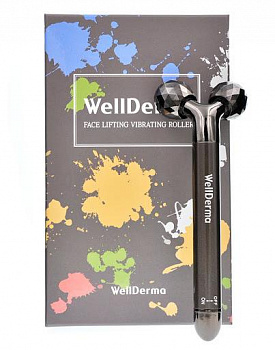 Вибрационный роликовый массажер для лица WellDerma Face Lifting Vibration Roller