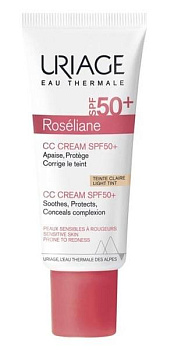 Крем Uriage Урьяж Roseliane CC Cream SPF 50+ тон светлый, 40 мл