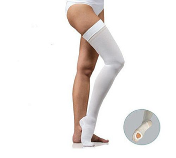 Госпитальные компрессионные чулки с открытой зоной контроля на стопе Tonus Elast 0403 Hospital, 1 класс, 2 шт