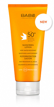 Солнцезащитный лосьон Laboratorios BABE "Sunscreen Lotion SPF 50+", 200 мл