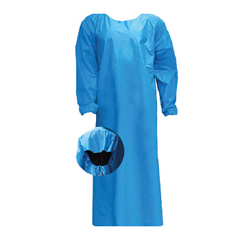 Фартук ПВХ с рукавами и закрытой спиной