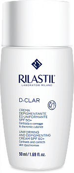 Депигментирующий разглаживающий крем Rilastil D-Clar SPF 50+, 50 мл