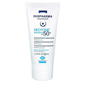 Флюид интенсивного действия от пигментных пятен ISISPHARMA/Исисфарма Neotone Radiance SPF 50+ с высокой степенью защиты от солнца, 30 мл