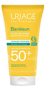 Матирующий флюид для лица Uriage Урьяж Bariesun Fluide Matifiant SPF 50+, 50 мл