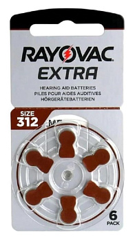 Батарейка для слухового аппарата Rayovac EXTRA V312 BL6 MF
