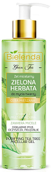 Мицеллярный гель для умывания Bielenda Green Tea Micellar Gel, 200 мл
