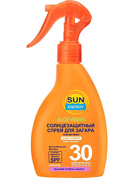 Солнцезащитный спрей для загара Sun Energy SPF 30, 200 мл