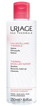 Мицеллярная вода очищающая Uriage Урьяж Eau Micellaire Thermale Peaux Sensibles для чувствительной кожи лица и глаз, 250 мл